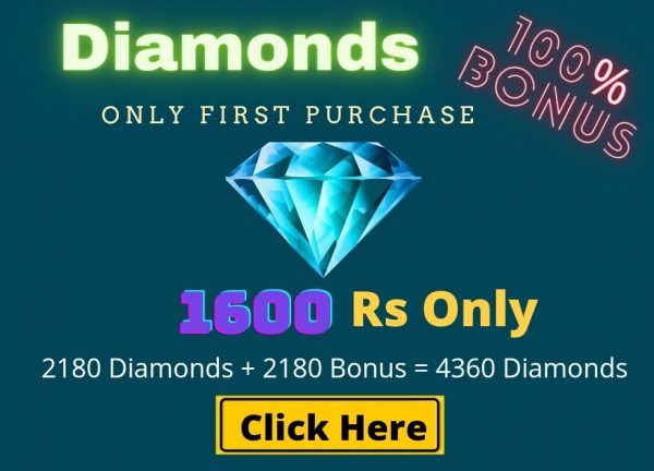 Top Up 2180 Diamonds + 2180 Bonus = 4360 ????